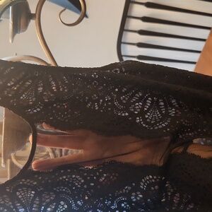 Victoria's Secret Brand New Without Tags Black Lace Bodysuit.
